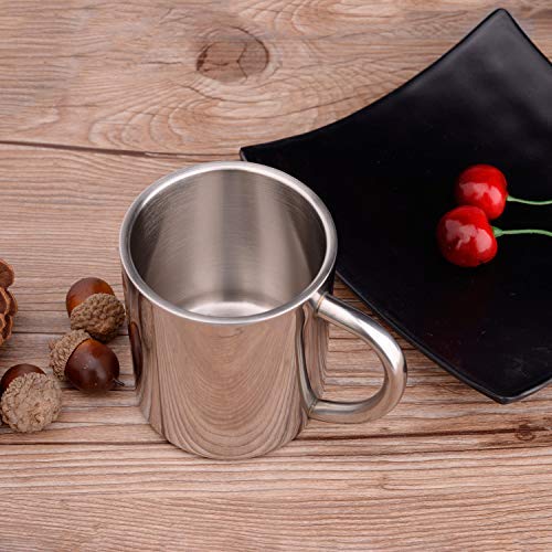 iKonbi Stainless Steel Double Wall Super Strong Coffee Drinking Cup Tea Drinking Cup- Set of 1