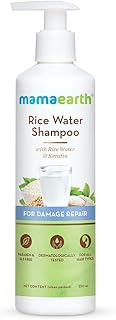 Mamaearth Rice Water Shampoo with Rice Water & Keratin For Damage Repair - 250 ml Reduces