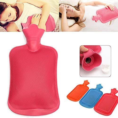 iKonbi Durable THICK Rubber HOT WATER BOTTLE BAG WARM Relaxing Heat Cold Therapy Water Warm Bags SET OF 2 Small Size 250 ML