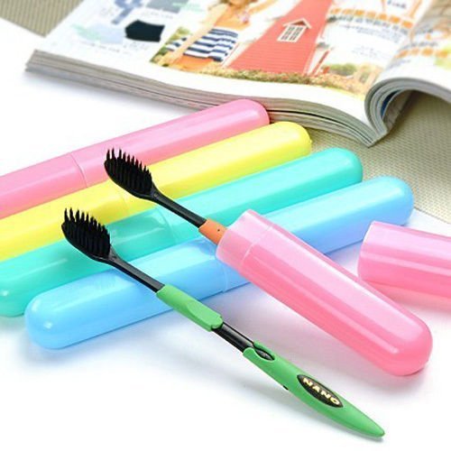 iKonbi 4 Piece Plastic Travel Bathroom Toothbrush Holder