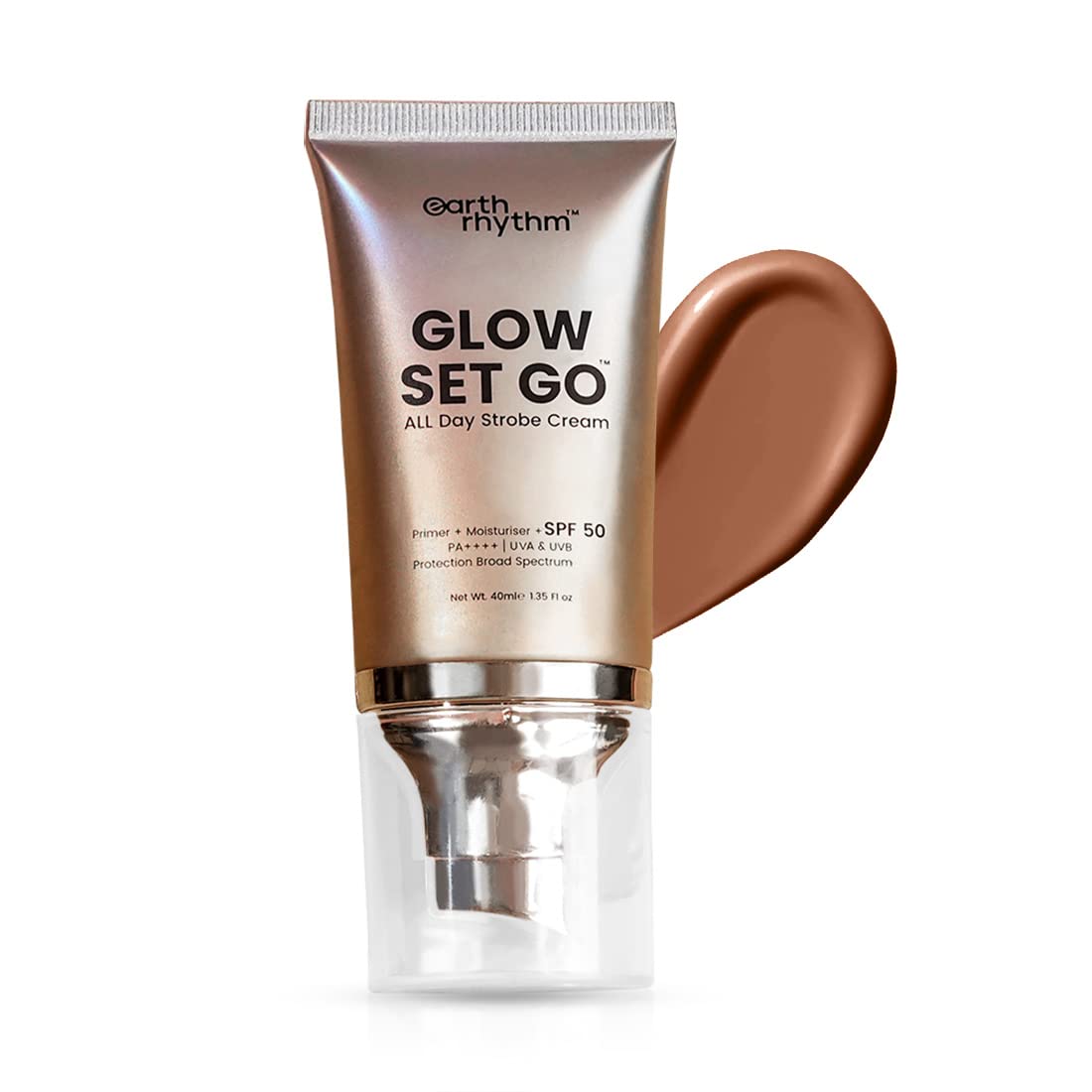 Earth Rhythm Glow Set Go Multipurpose Strobe Cream Spf 50 PA++++ | Used As Moisturizer, Pr