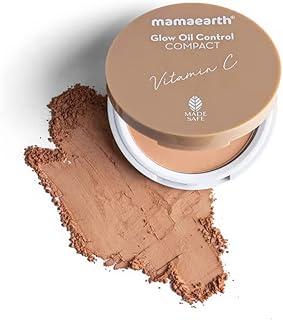 Mamaearth Glow Oil Control Matte Compact Spf 30 With Vitamin C & Turmeric For 2X Instant s