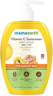 Mamaearth Vitamin C Sunscreen BodyLotion for Women & Men 300ml - Vitamin C BodyLotion for