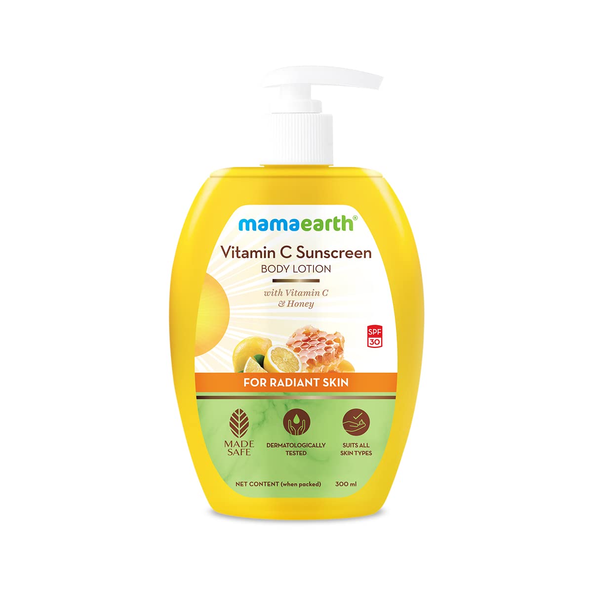 Mamaearth Vitamin C Sunscreen Body Lotion: SPF 30, 300