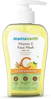 Mamaearth Vitamin C FaceWash for Women & Men 250ml Oil-Free FaceWash for Acne-Prone, Dry &