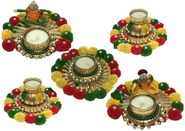 iKonbi Rangoli with Diya Set Set of