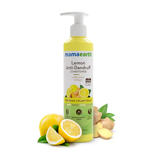 Mamaearth Lemon Anti-Dandruff Conditioner: Lemon & Ginger, 250 ml