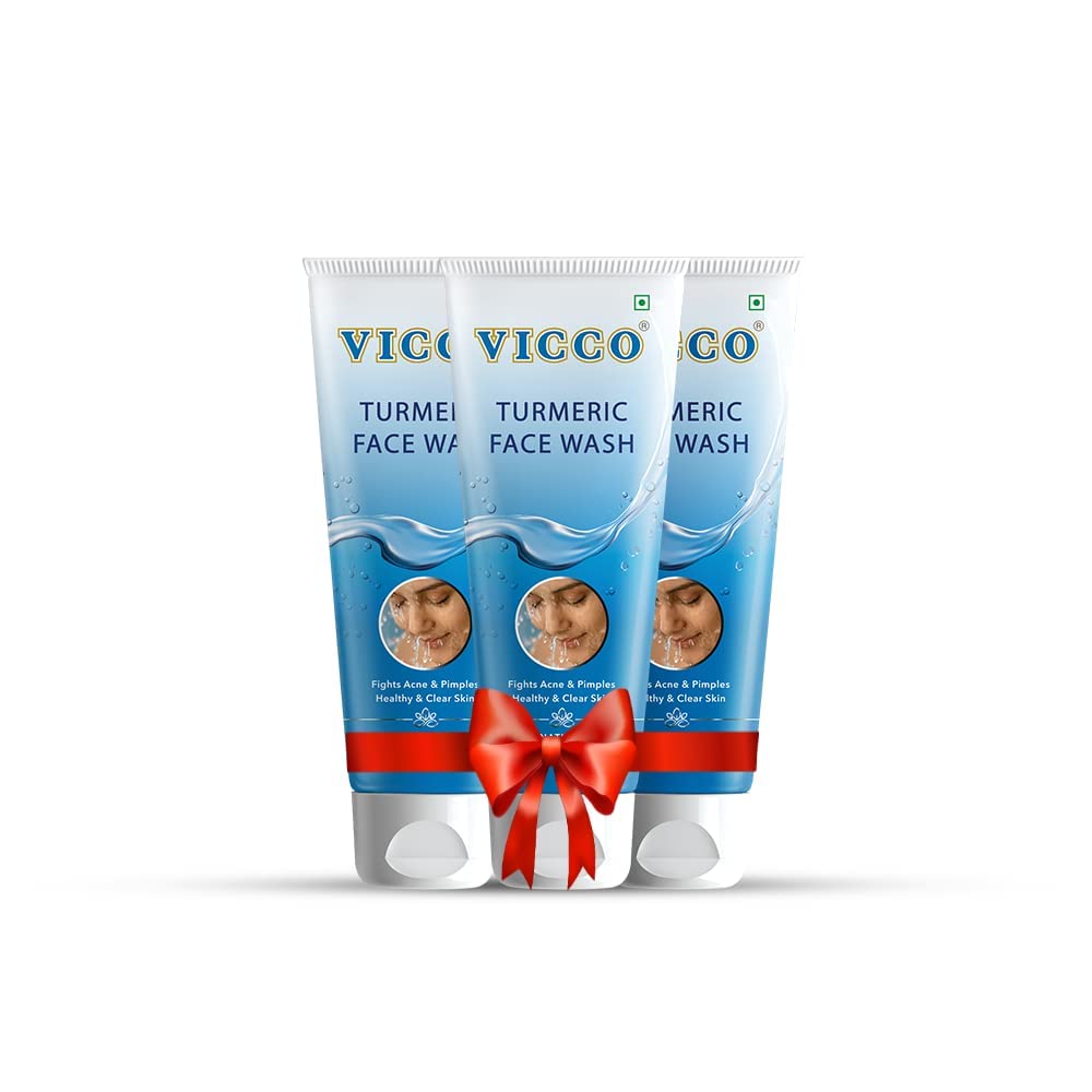 Vicco Turmeric FaceWash: Foam Base, 70 g, Pack of