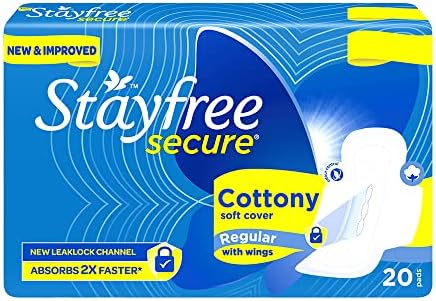 Stayfree Secure Cottony Wings (20 Count)