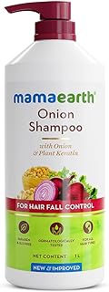 Mamaearth Onion Shampoo for Hair Growth & Hair Fall Control with Onion & Plant Keratin - 1