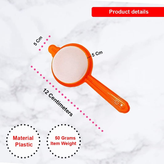 iKonbi Plastic Tea and Coffee Strainers, Multicolour Set of 4 Colour May Vary