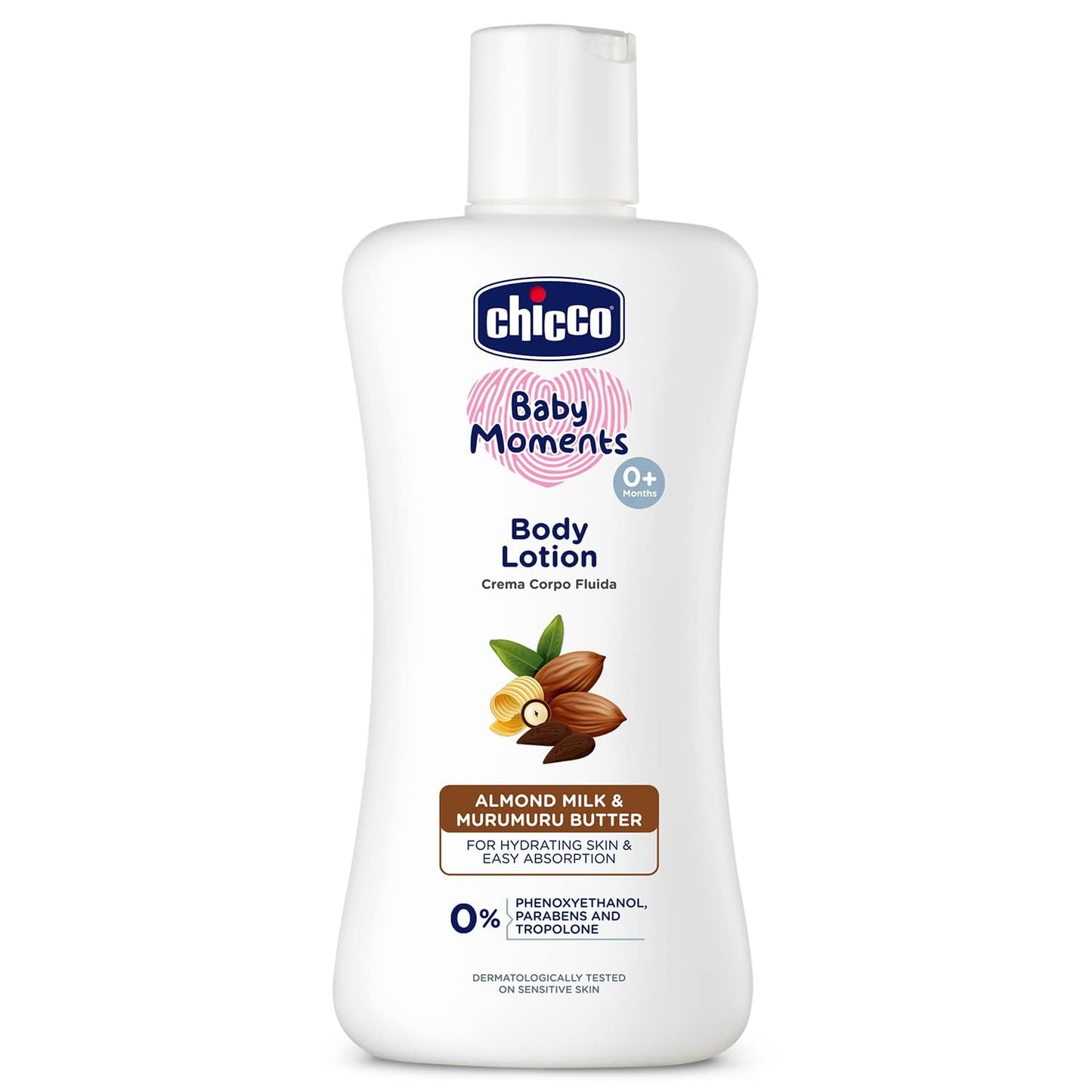 Chicco Baby Moments BodyLotion, Almond Milk & Murumuru Butter,