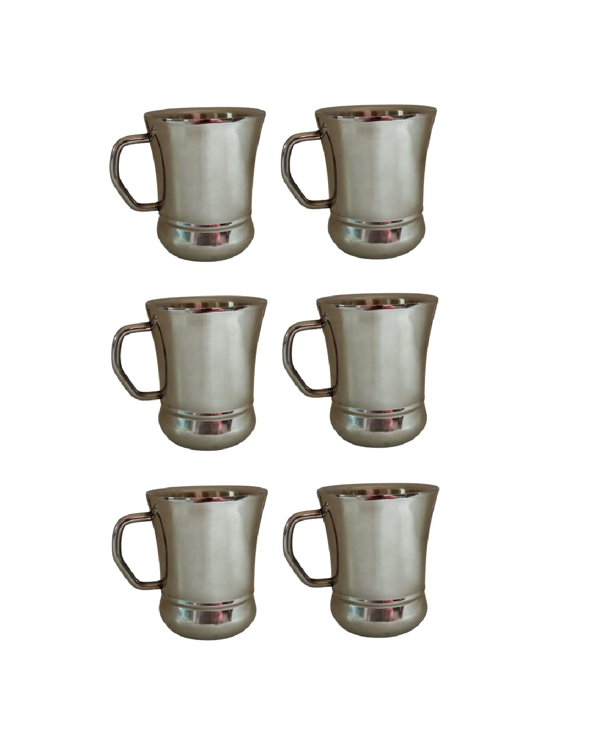 iKonbi Stainless Steel Double Wall World Cups 120 ml- Set of 6