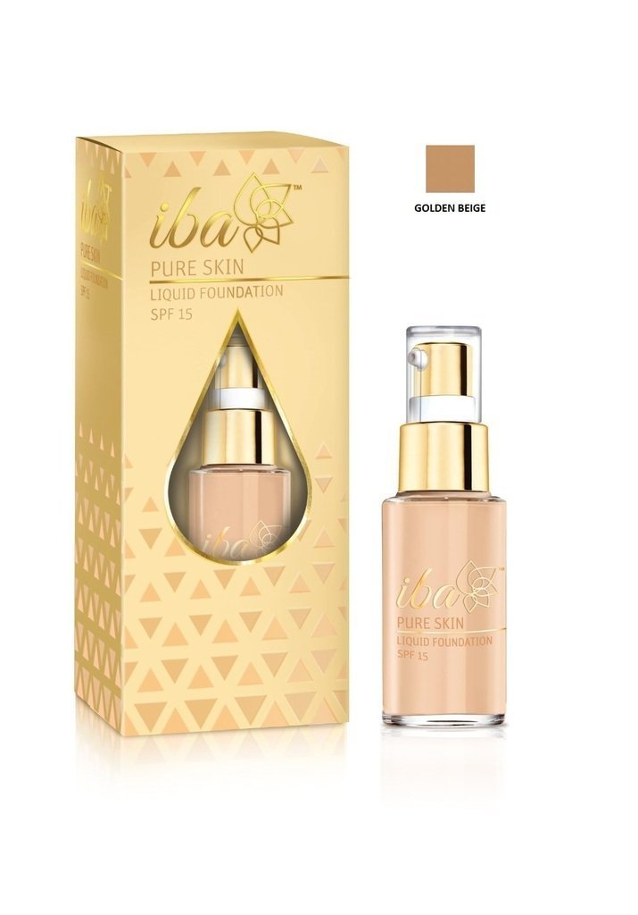 Iba Halal Care Pure Skin Liquid Foundation: Golden Beige,