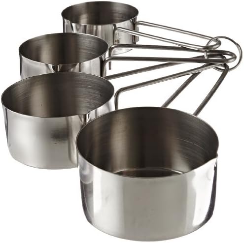 iKonbi Measuring Cup and Spoon Set Stainless Steel, 250/125/80/60 ml, Pack of 8