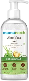 Mamaearth Aloe Vera Gel - 300ml | For Face, with Pure Aloe Vera & Vitamin E for Skin and H