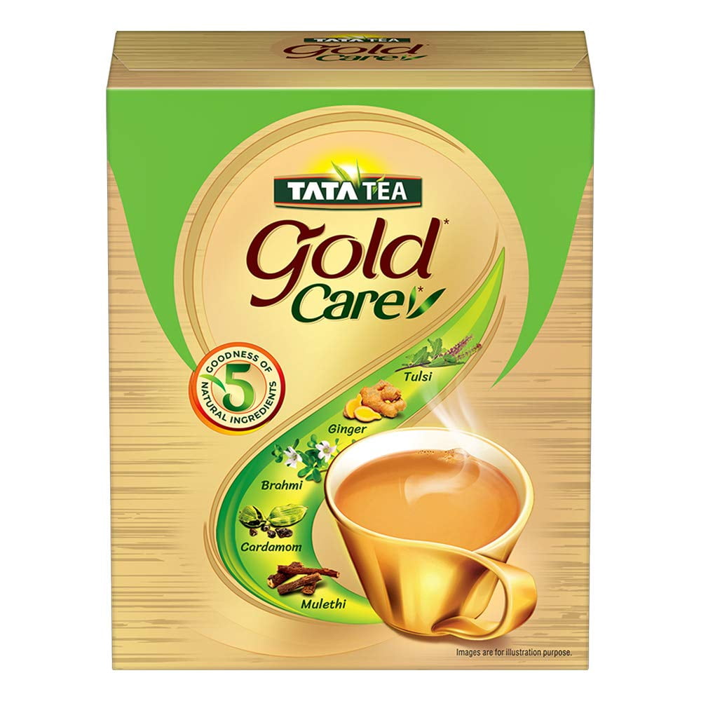 Tata Tea Gold Care | Rich In Taste | Goodness Of Elaichi, Ginger, Tulsi, Brahmi & Mulethi