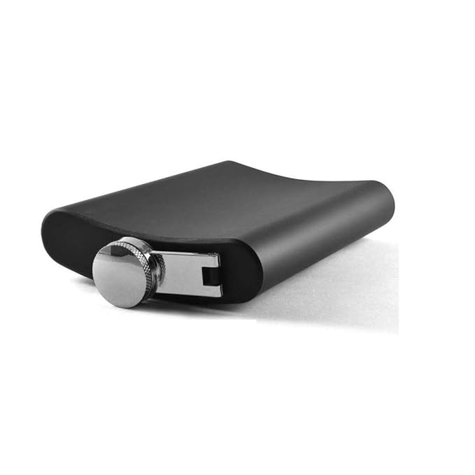 iKonbi Black Hip Flask 7 oz