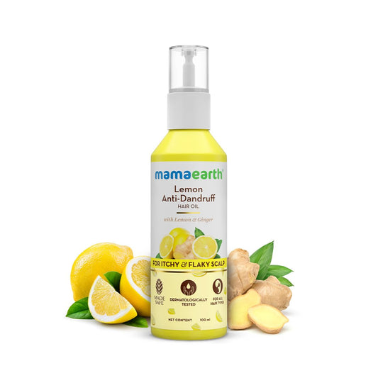 Mamaearth Lemon Anti-Dandruff HairOil for Flaky Scalp 100ml