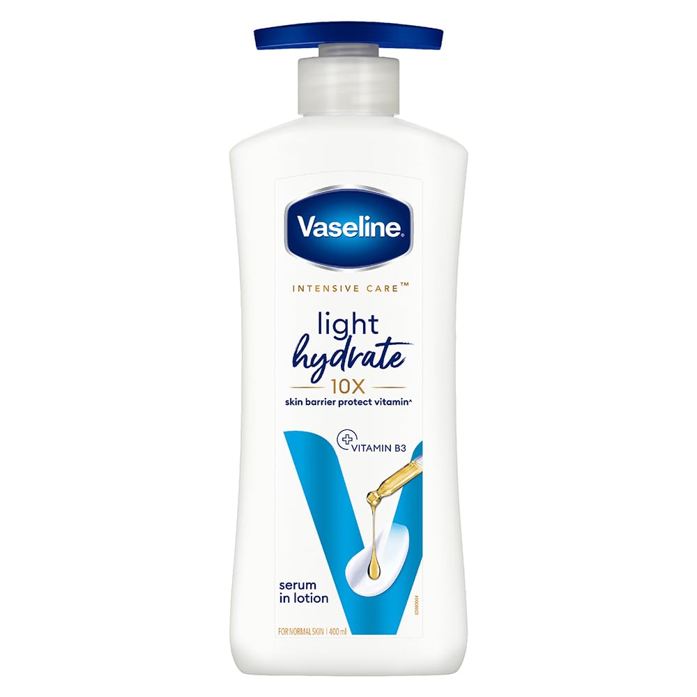 Vaseline Light Hydrate Serum In Lotion, 400 ml | Superlight & Non-Sticky for Hydration Boo