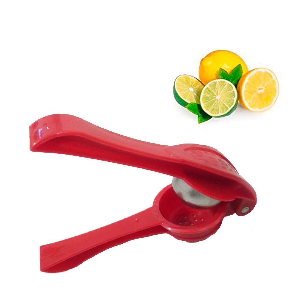 iKonbi Plastic Lemon Manual Squeezer - Citrus Press - Unique Design Inner Bowls of Steel
