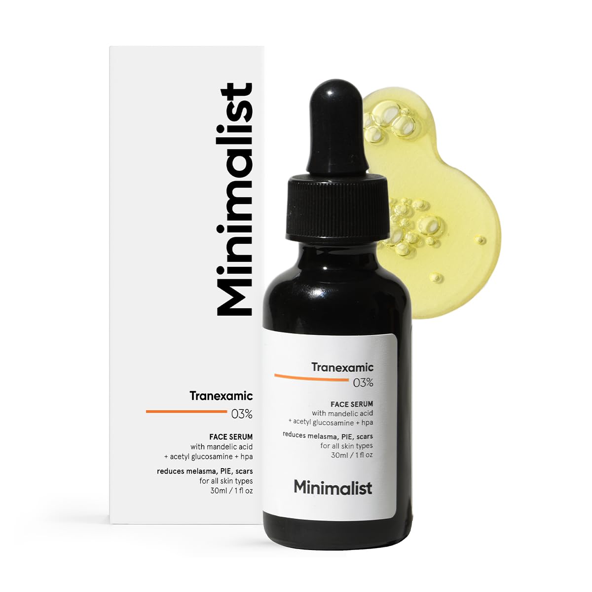 Minimalist 3% Tranexamic Acid FaceSerum: Acne Scars & Dark Spots,
