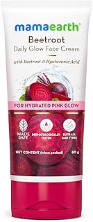 Mamaearth Beetroot Daily Face Cream With Beetroot & Hyaluronic Acid - 80g|Gives Hydrated P