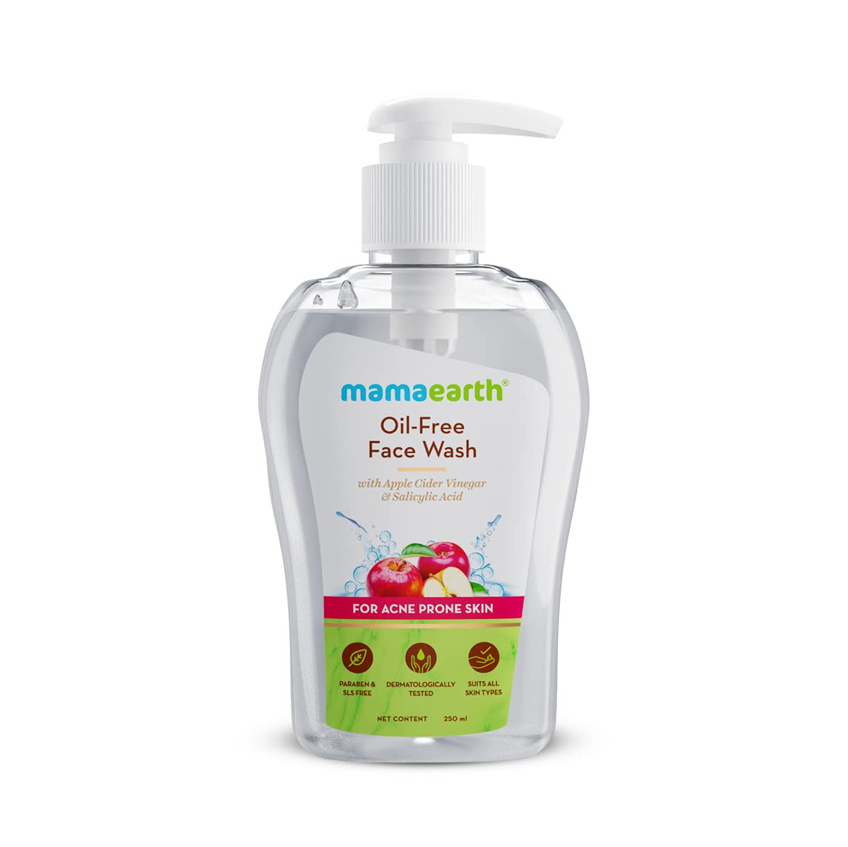 Mamaearth Oil-Free Face Wash: Apple Cider Vinegar & Salicylic Acid, 250