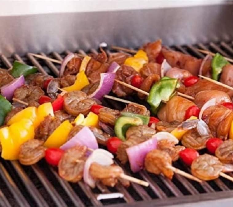 iKonbi Natural Bamboo Skewers Barbeque, Wooden Skewers, 8 inch, Pack of 180