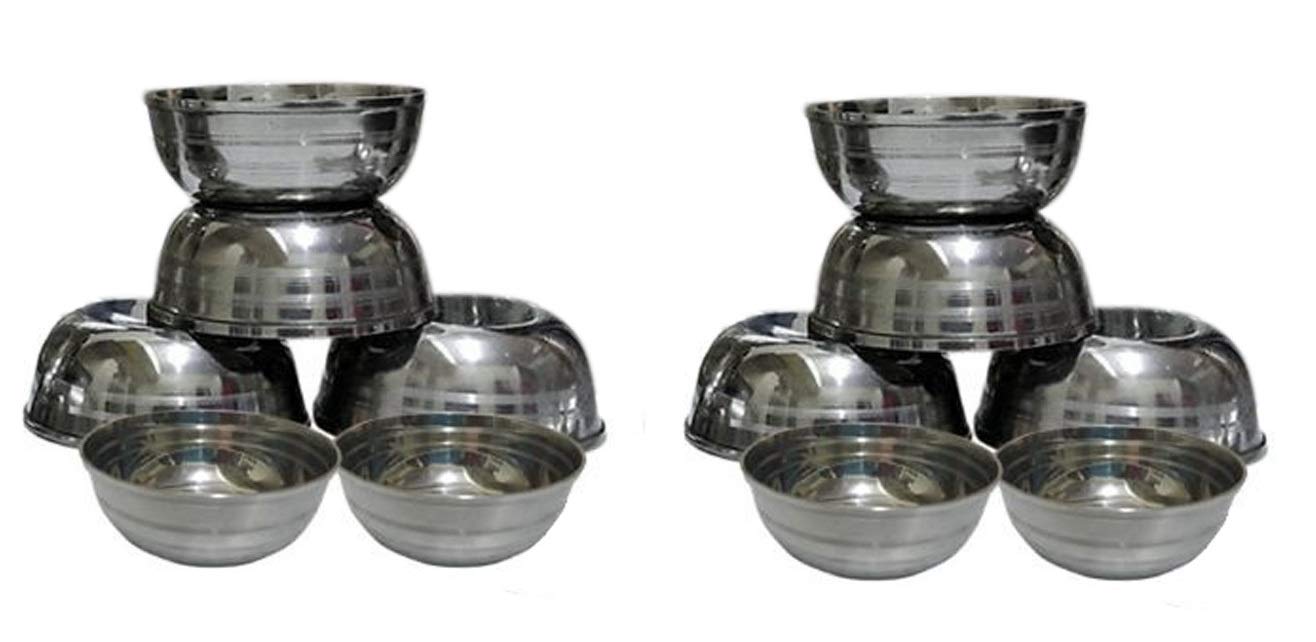 iKonbi 12 pcs Stainless Steel sabji Bowls