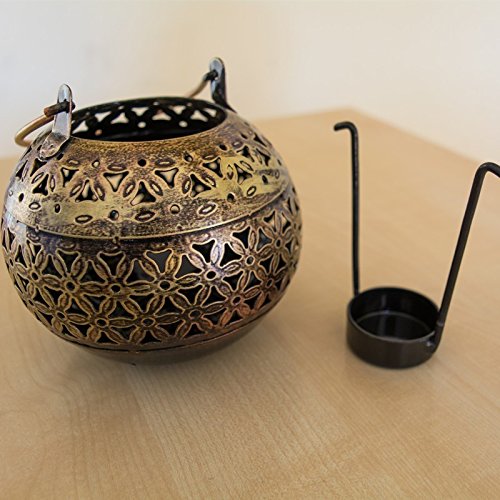 iKonbi Moroccan Vintage Tea Light Holder Lantern for Christmas/Festival/Party Lighting