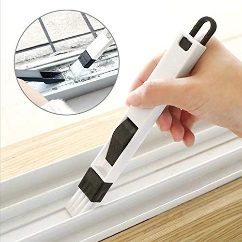 iKonbi Corners & Edges Dust Cleaning Brush for Window Frame, Keyboard with Mini Dustpan Window Cleaner Brushmultiucoloured