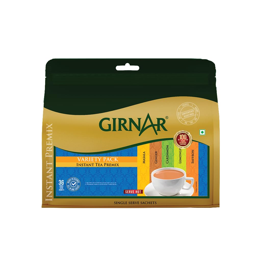 Girnar Instant Tea Premix Variety Pack: 36