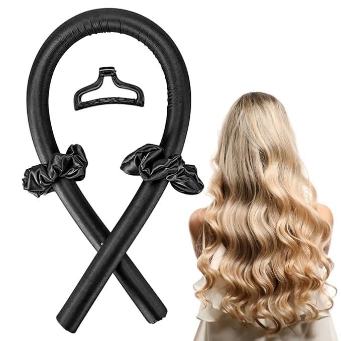 iKonbi Heatless Hair Curlers for Long Hair, Heatless Curling Rod Headband, No Heat Curlers
