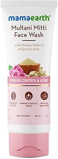 Mamaearth Multani Mitti FaceWash with Multani Mitti & Bulgarian Rose For Oil Control & Acn