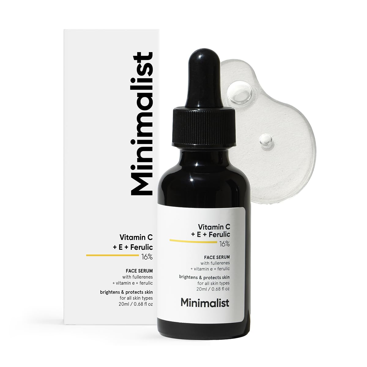 Minimalist 16% Vitamin C Face Serum: Antioxidants, Anti-Aging,