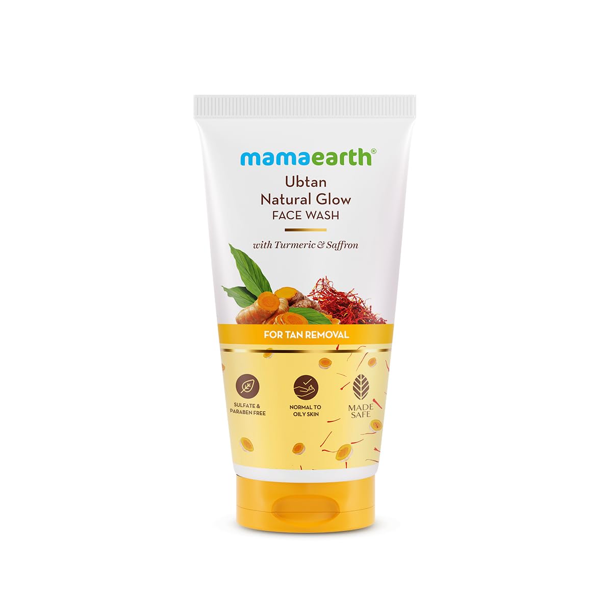 Mamaearth Ubtan FaceWash: Turmeric & Saffron, 50