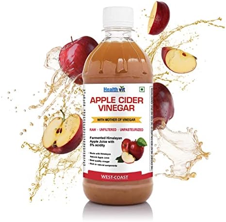 Apple Cider Vinegar with Mother Vinegar,Raw,Unfiltered and Undiluted-500 Ml