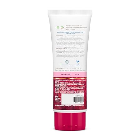 Mamaearth Beetroot Gentle Face Wash with Hyaluronic Acid For Hydrated Pink shine -100Ml