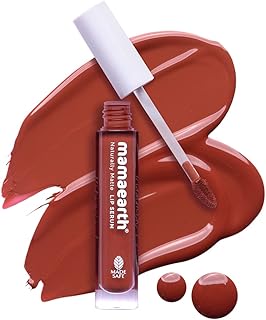 Mamaearth Naturally Matte Lip Serum - Matte Liquid Lipstick with Vitamin C & E For Upto 12