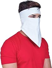 iKonbi Men and Women Cotton Face Mask Ideal for Scooter and Bike Rider and Sun Rays, Pure White