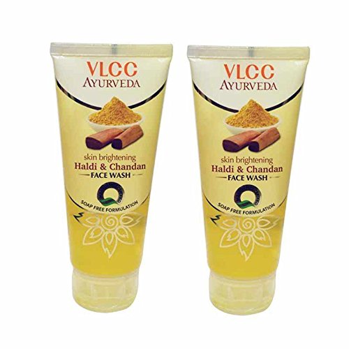 VLCC Ayurveda Skin Brightening Haldi & Chandan Face Wash: 100ml, Pack of