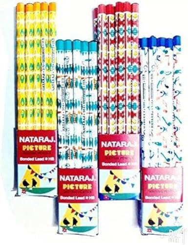 Nataraj Wooden Picture Pencils (Pack Of 20 Pencils 2 Sharpener Free)