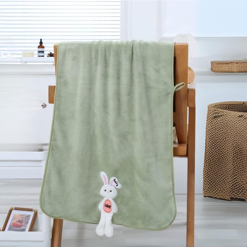 OBABY Premium Microfiber Baby Bath Towel Quick-Dry, Soft Towel