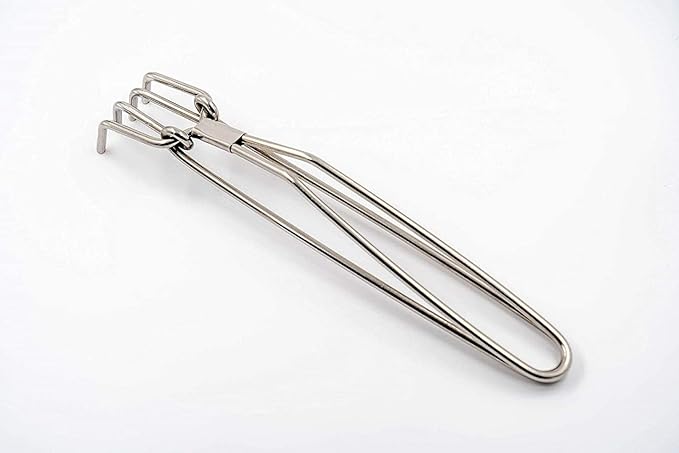 iKonbi Stainless Steel Wire Tong Pakkad Utensil Holder- Set of 2