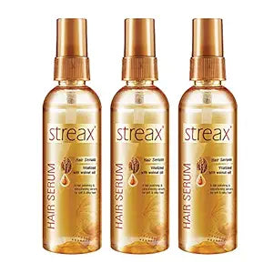 Streax Hair Serum: Walnut Oil, Instant Shine & Smoothness,