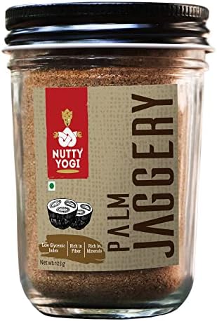 Nutty Yogi Organic Palm Sugar (Jaggery), Low GI, High in Nutrients, 100% Organic, Sweetene
