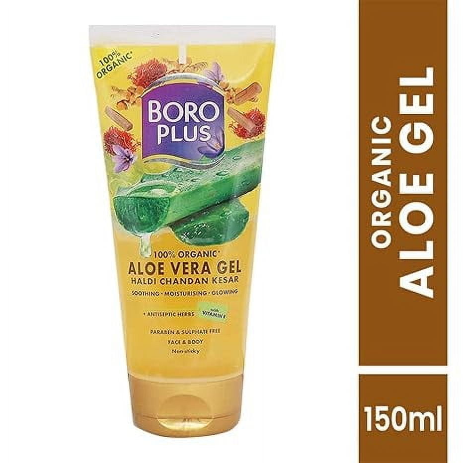 BoroPlus Aloe Vera Gel With Haldi Chandan Kesar - 150ml (pack of 2)