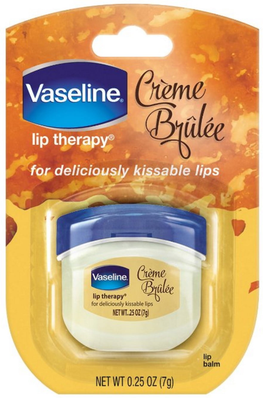 Vaseline Lip Therapy LipBalm, Creme Brulee 0.25 oz (Pack of 2)