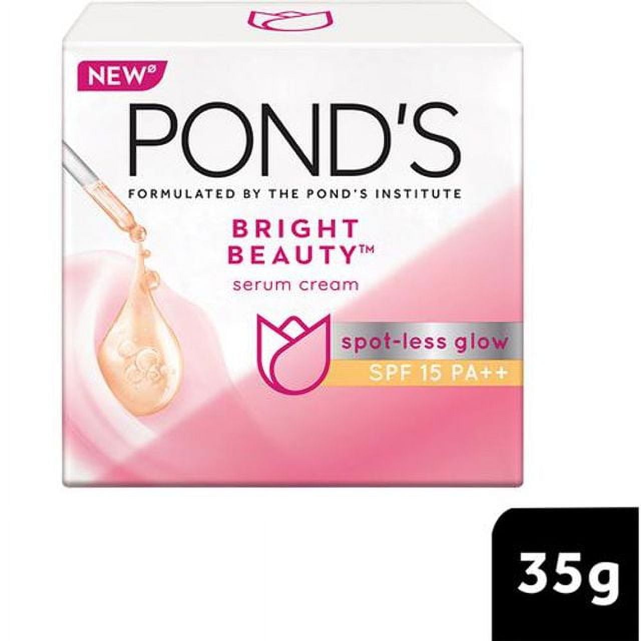 POND'S Bright Beauty Day Cream 35 g, Non-Oily, Mattifying Daily Face Moisturizer, SPF 15 -